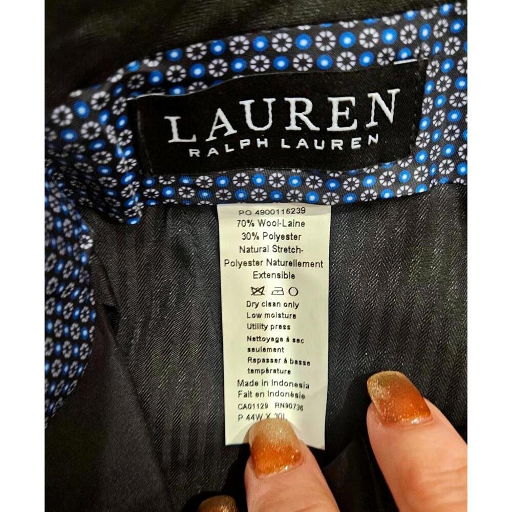 Lauren Ralph Lauren Classic Ultra Flex Fit Men's Suit Trousers 44W x 30L - Picture 3 of 7